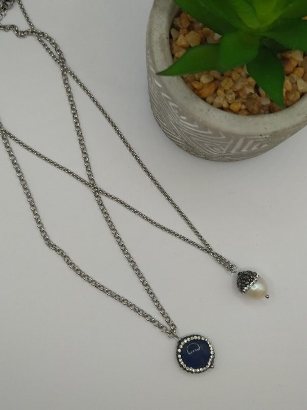 Deep blue st necklace - Image 2