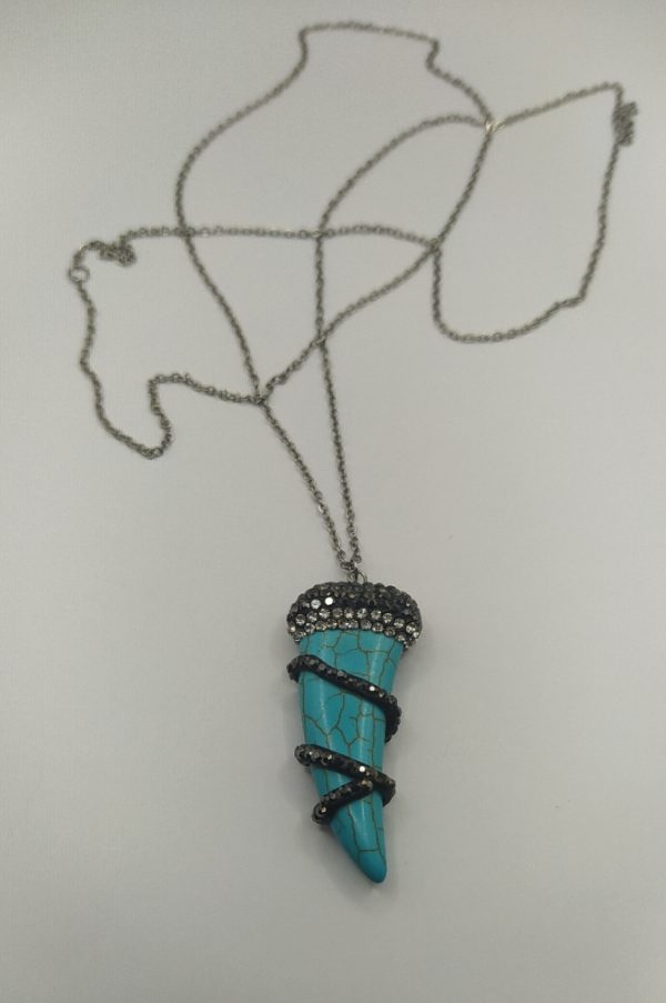 Howlite strass necklace - Image 3