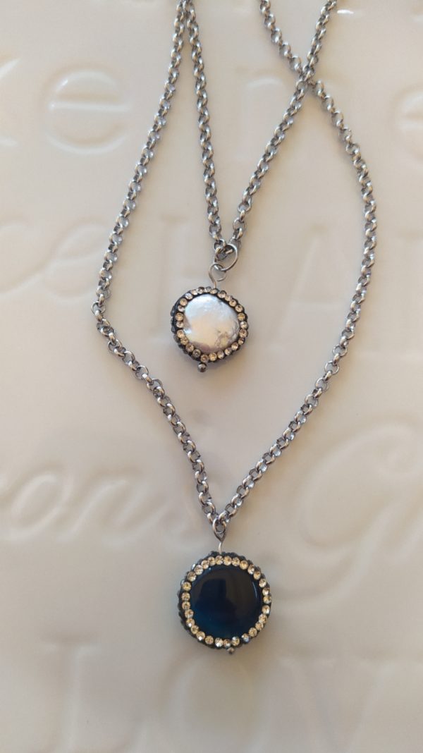 Deep blue st necklace - Image 3