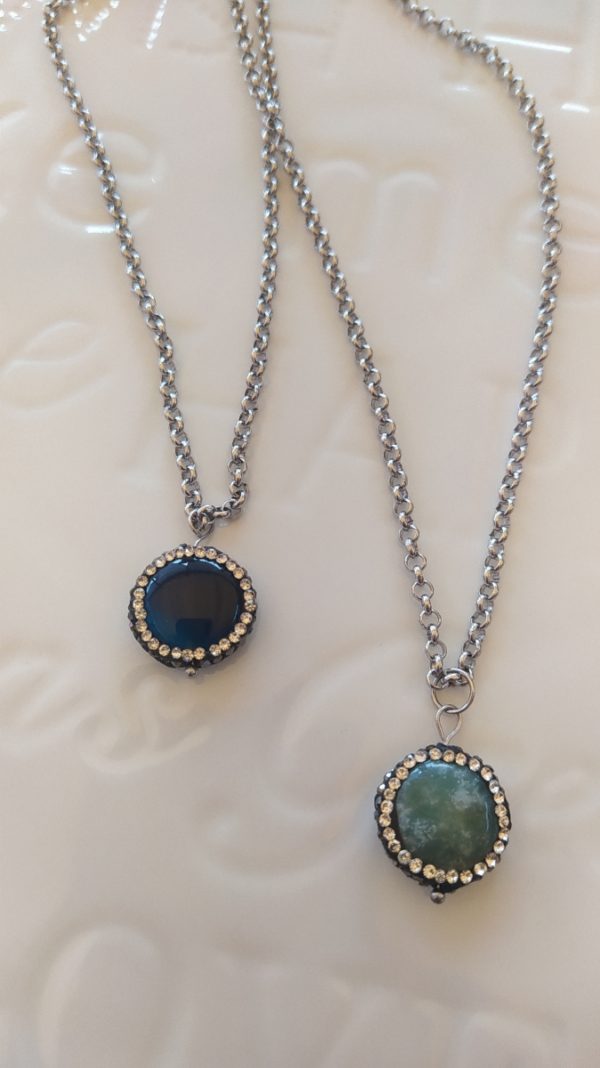 Deep blue st necklace - Image 4