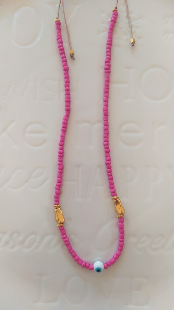 Pink beads