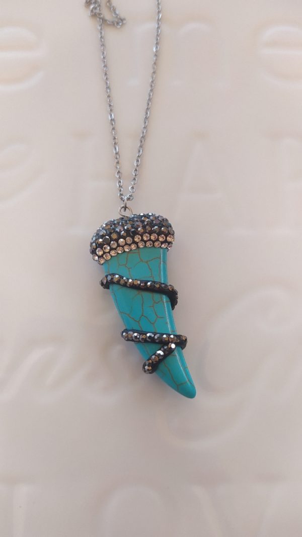 Howlite strass necklace - Image 2