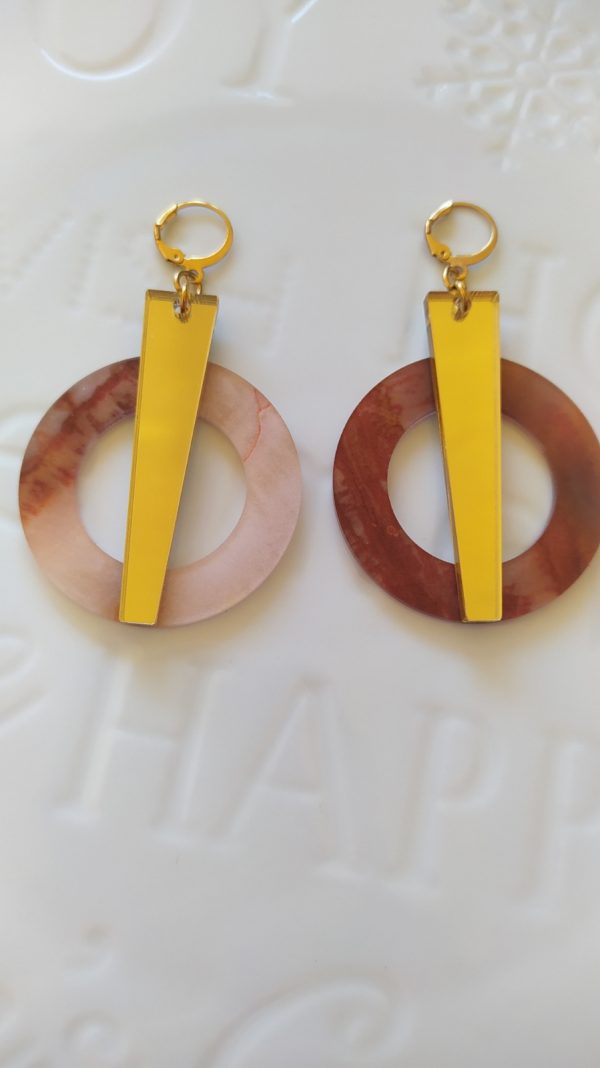 Plexiglass-y earrings