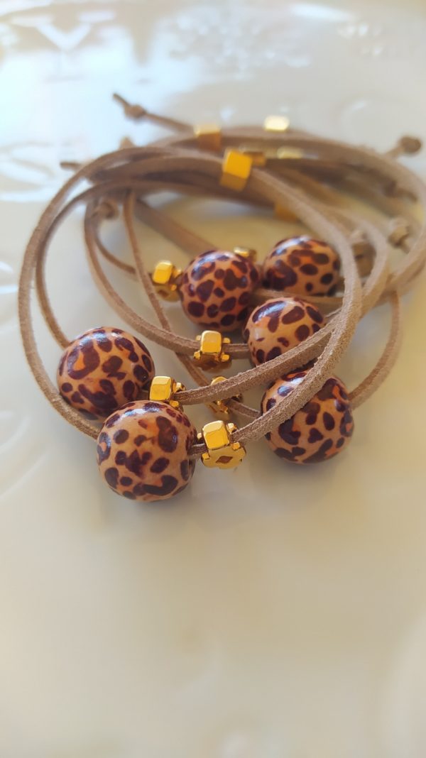 Animal print bracelets