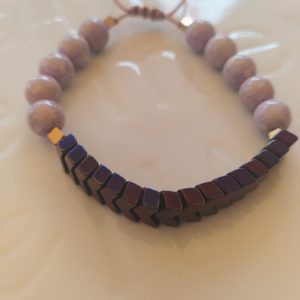 Purple fossil bracelet