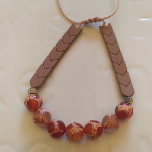 Red-orange agate-hematite