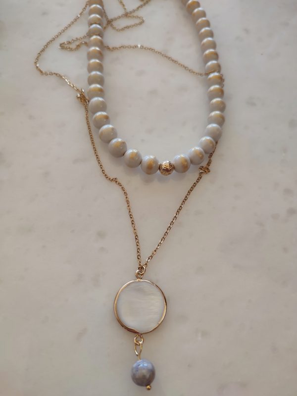 White nephrite necklace - Image 4