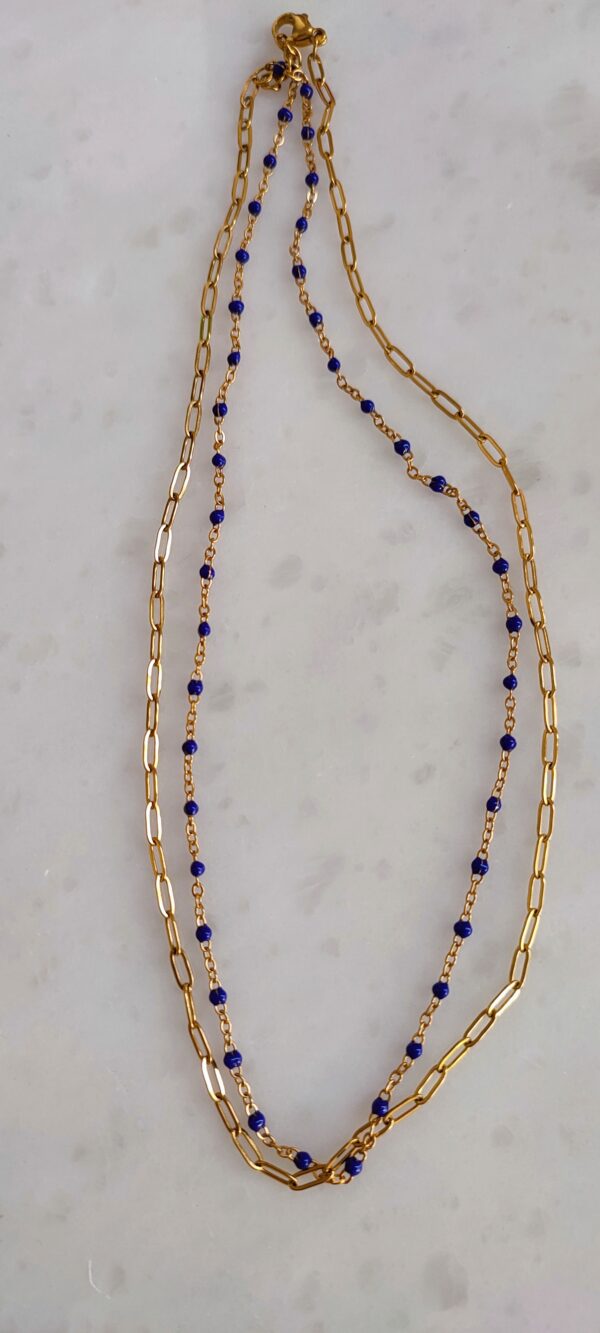 Deep purple necklace-ss
