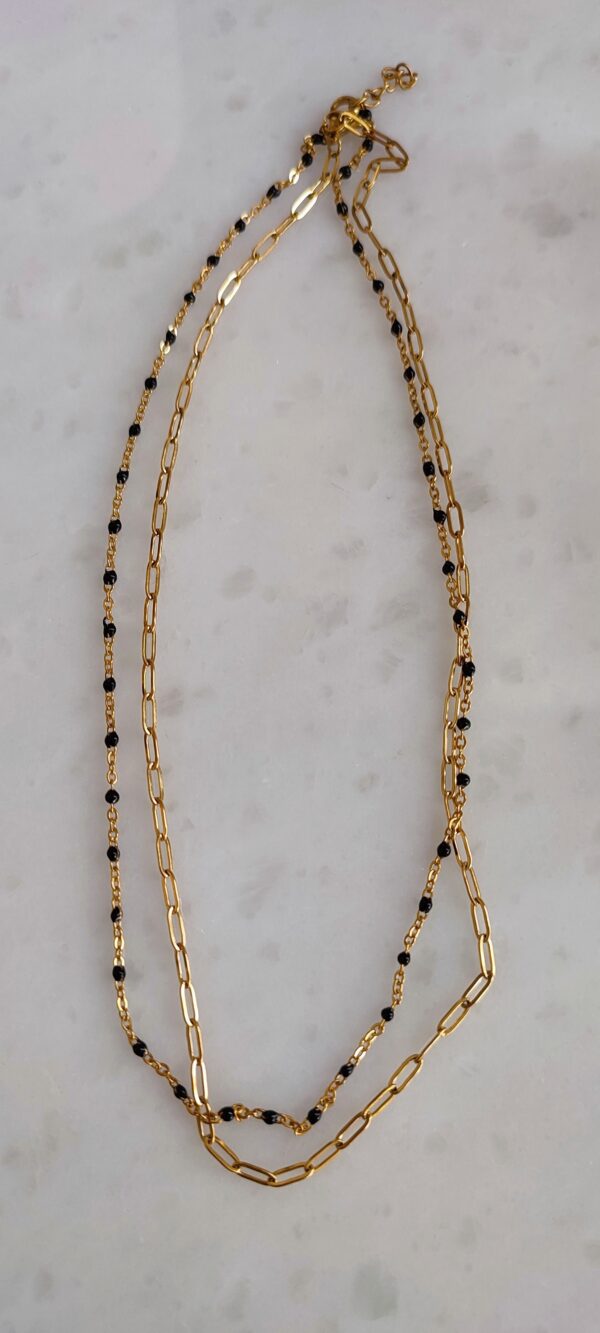 Black necklace-ss