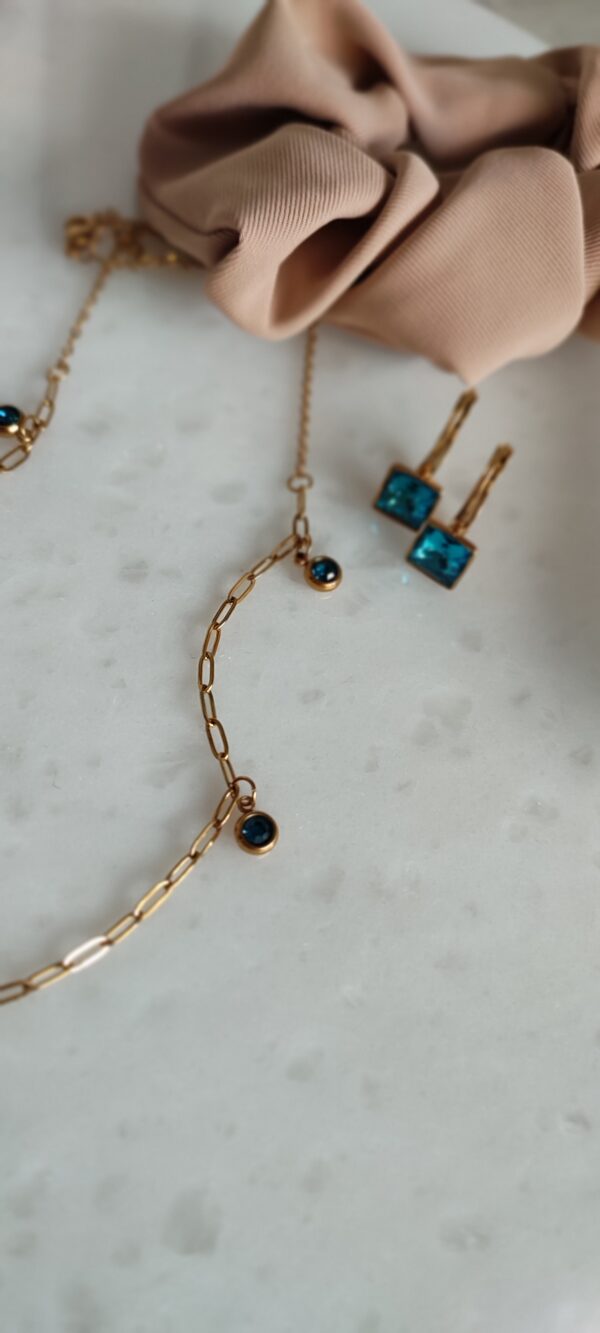 Light blue earrings - Image 2