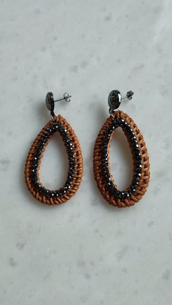 Rattan earrings 3